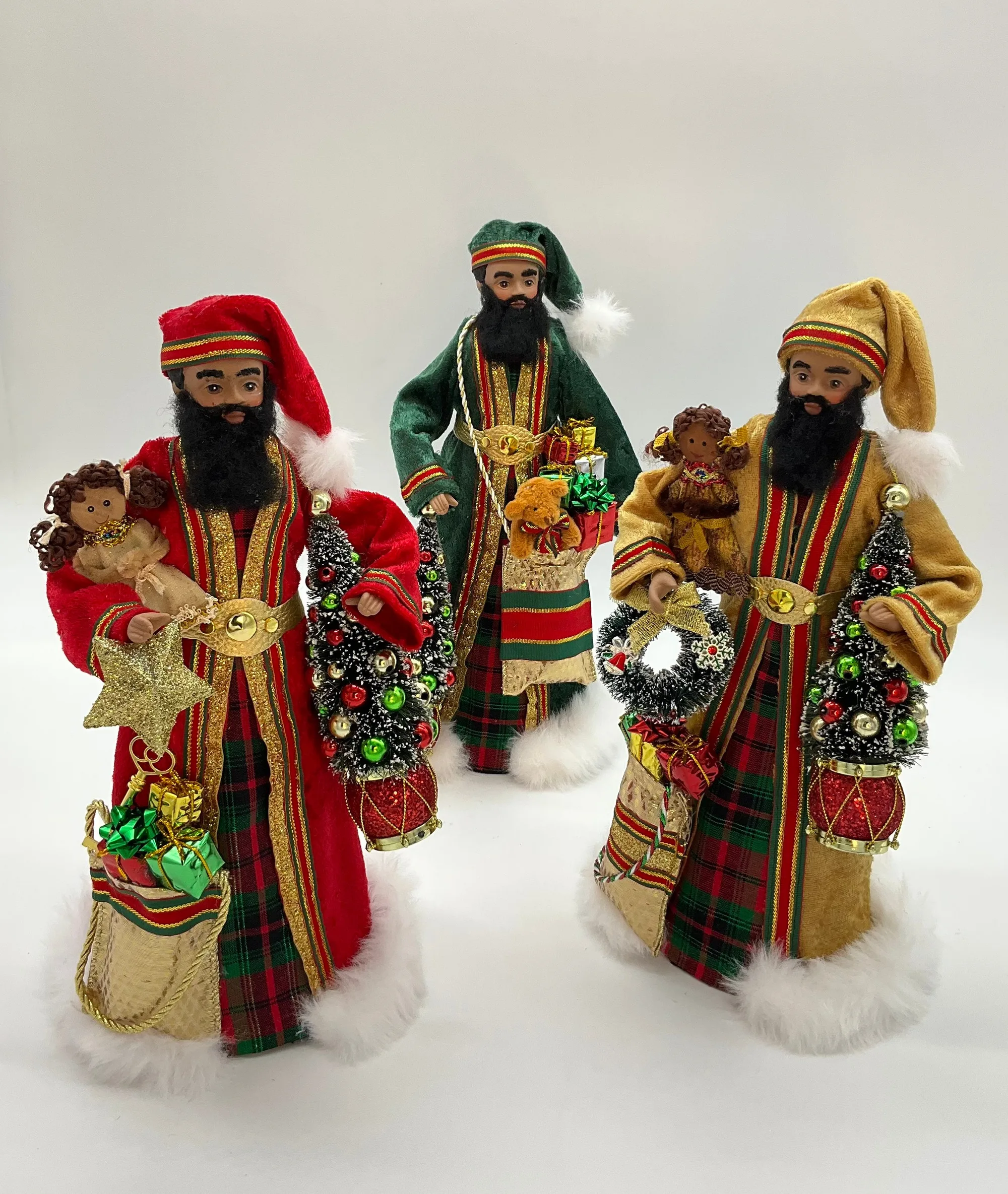 black santa claus printable page 3