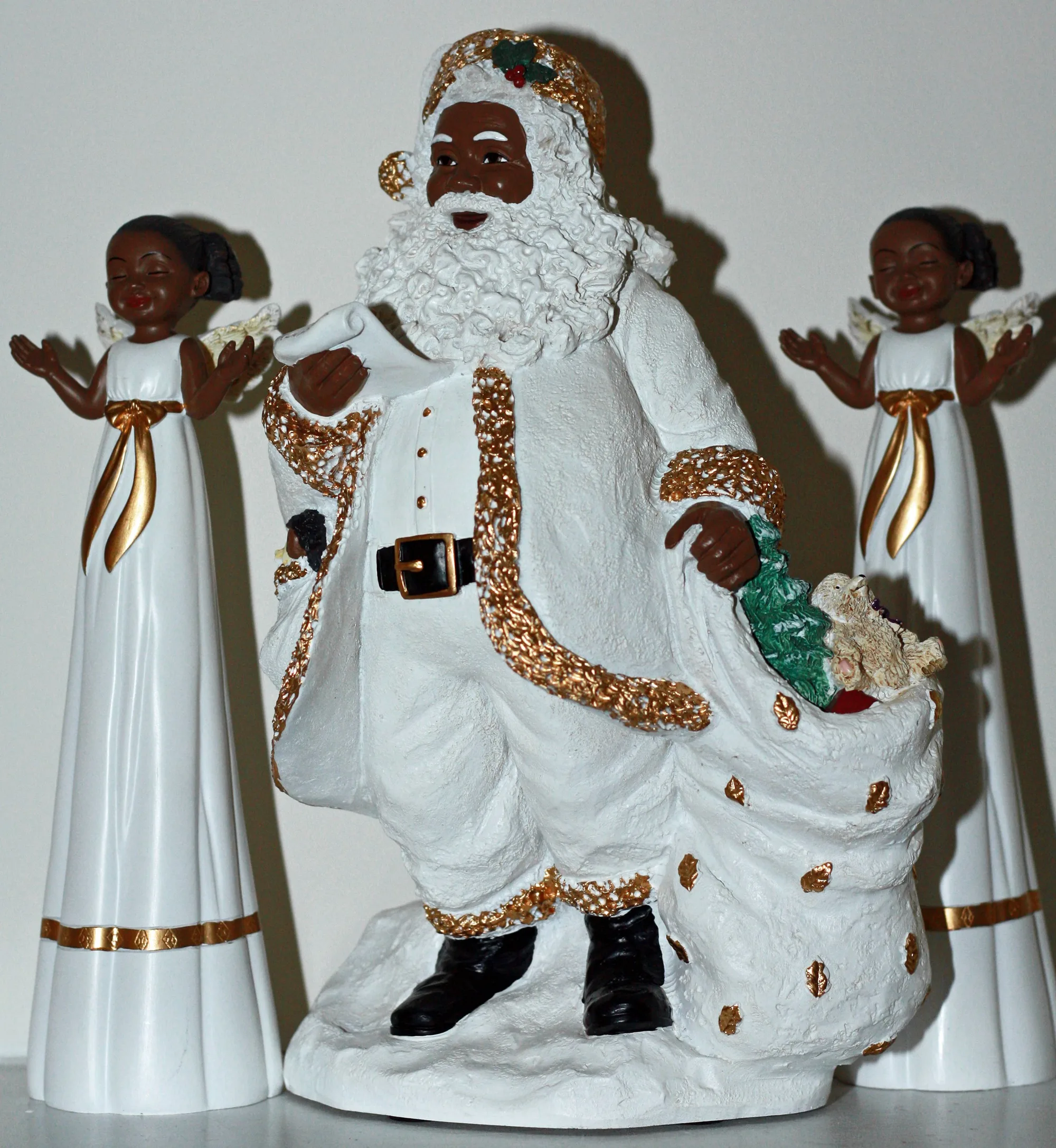 black santa decorations printable page 4