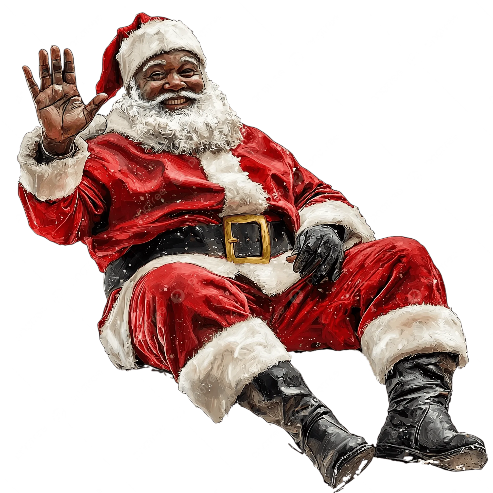 black santa claus figure