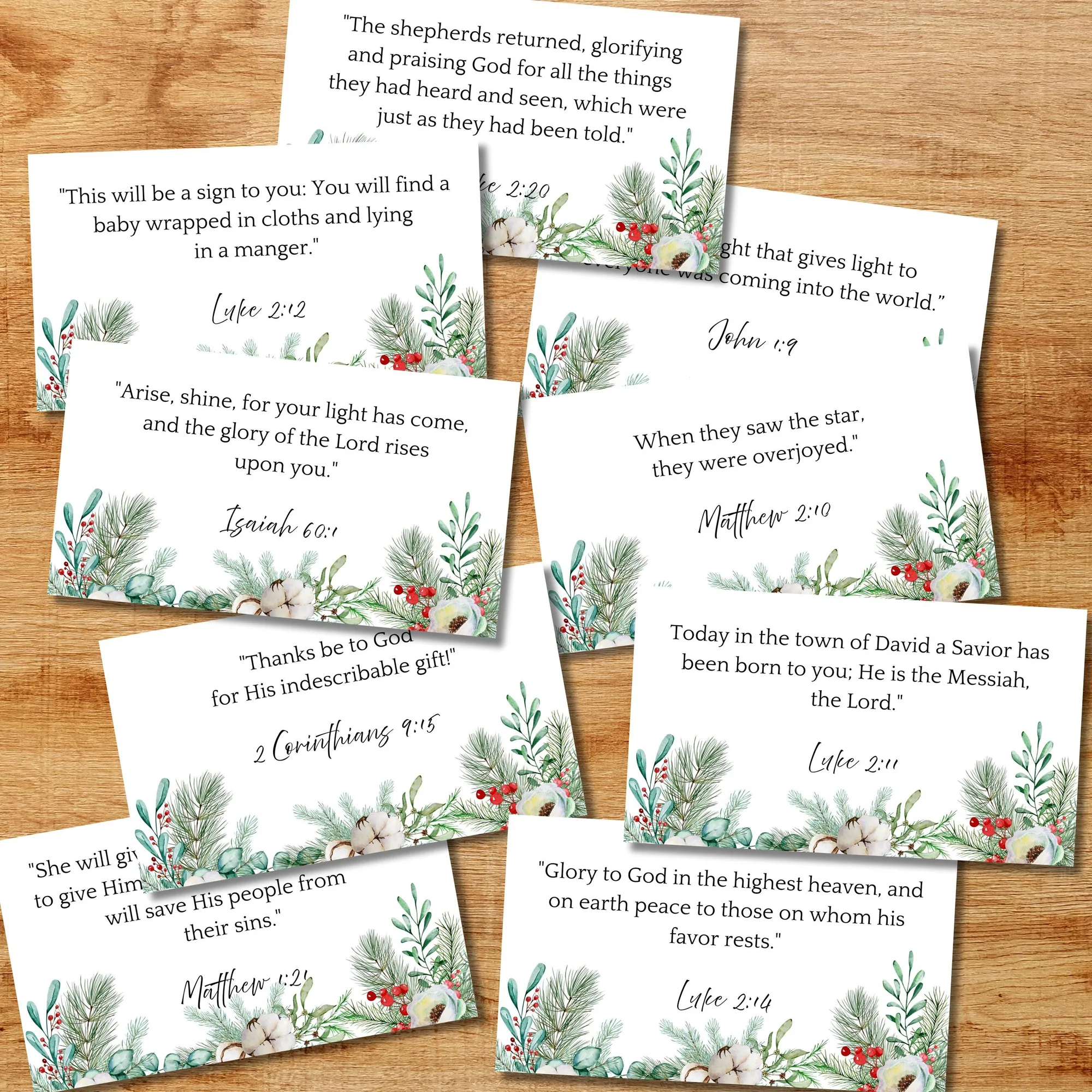 christmas bible verses for cards printable page 5