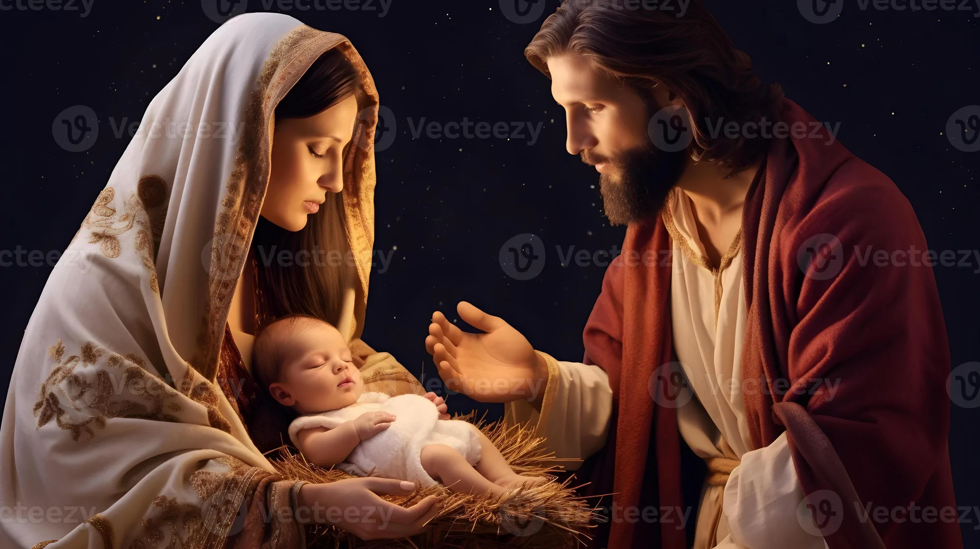 mary joseph jesus printable