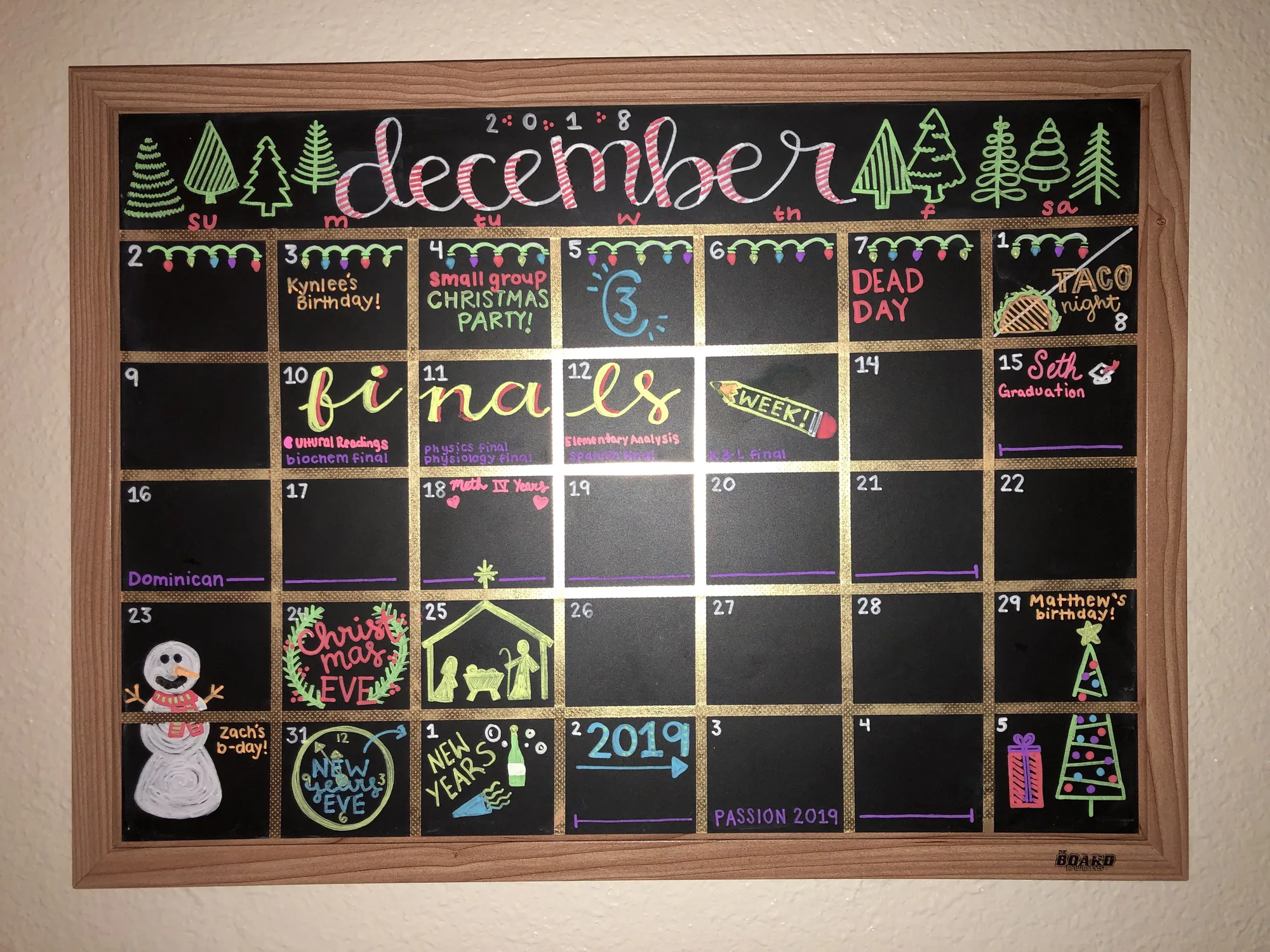 december calendar ideas printable page 1