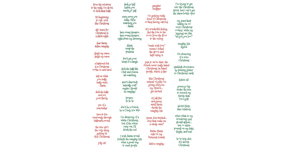 Funny Festive Sayings Printable for Holiday Fun
