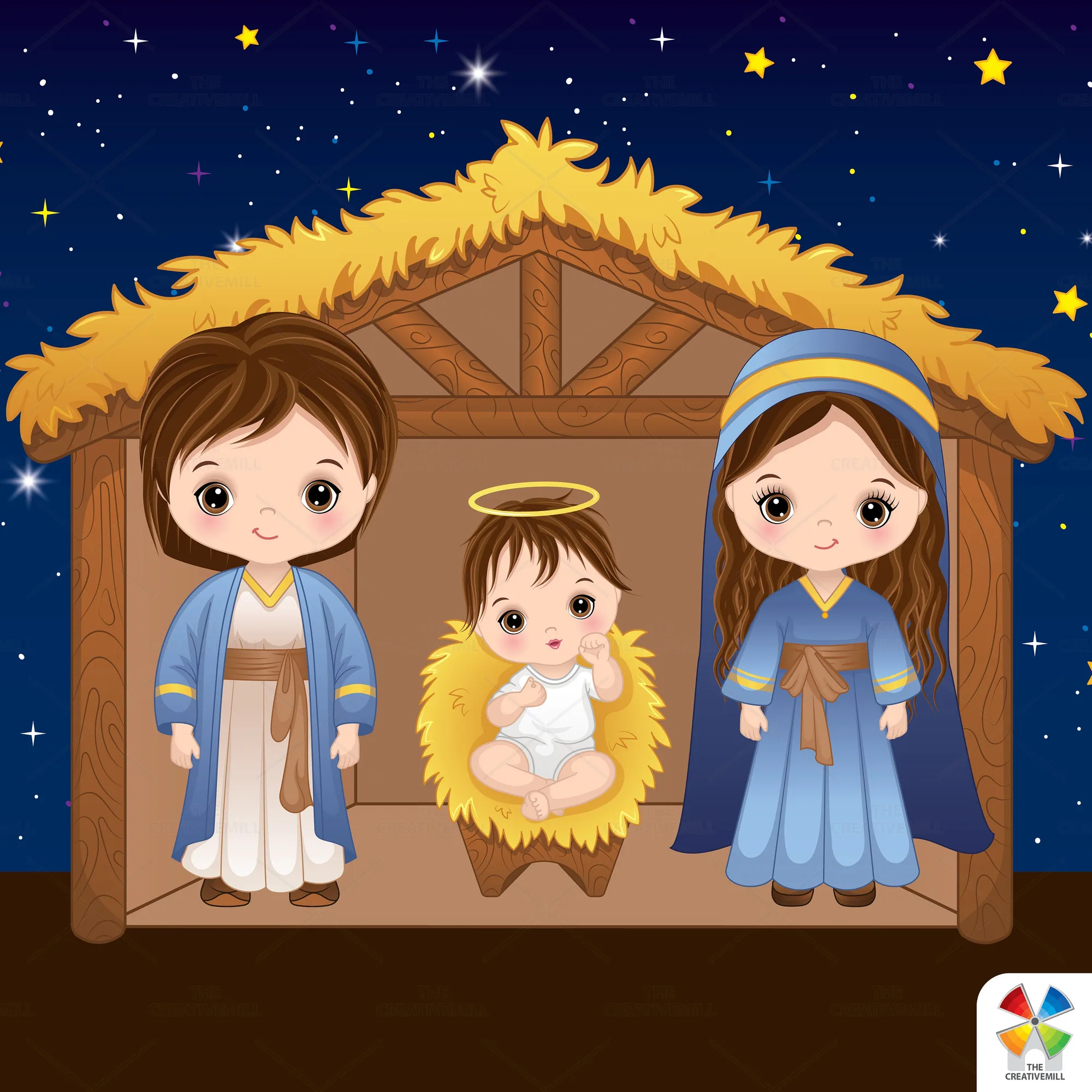 jesus baby printable page 1