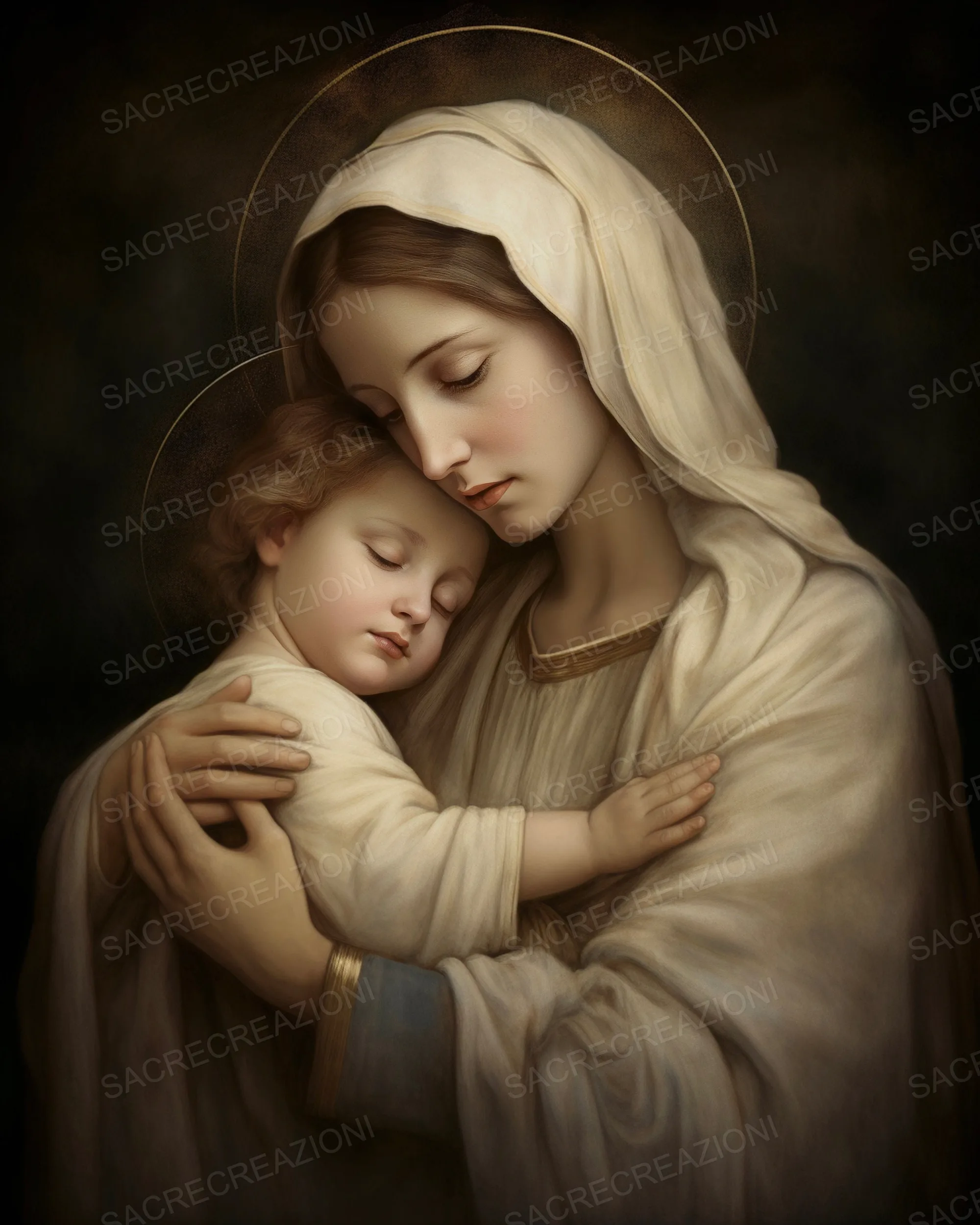 Virgin Mary and Jesus decor