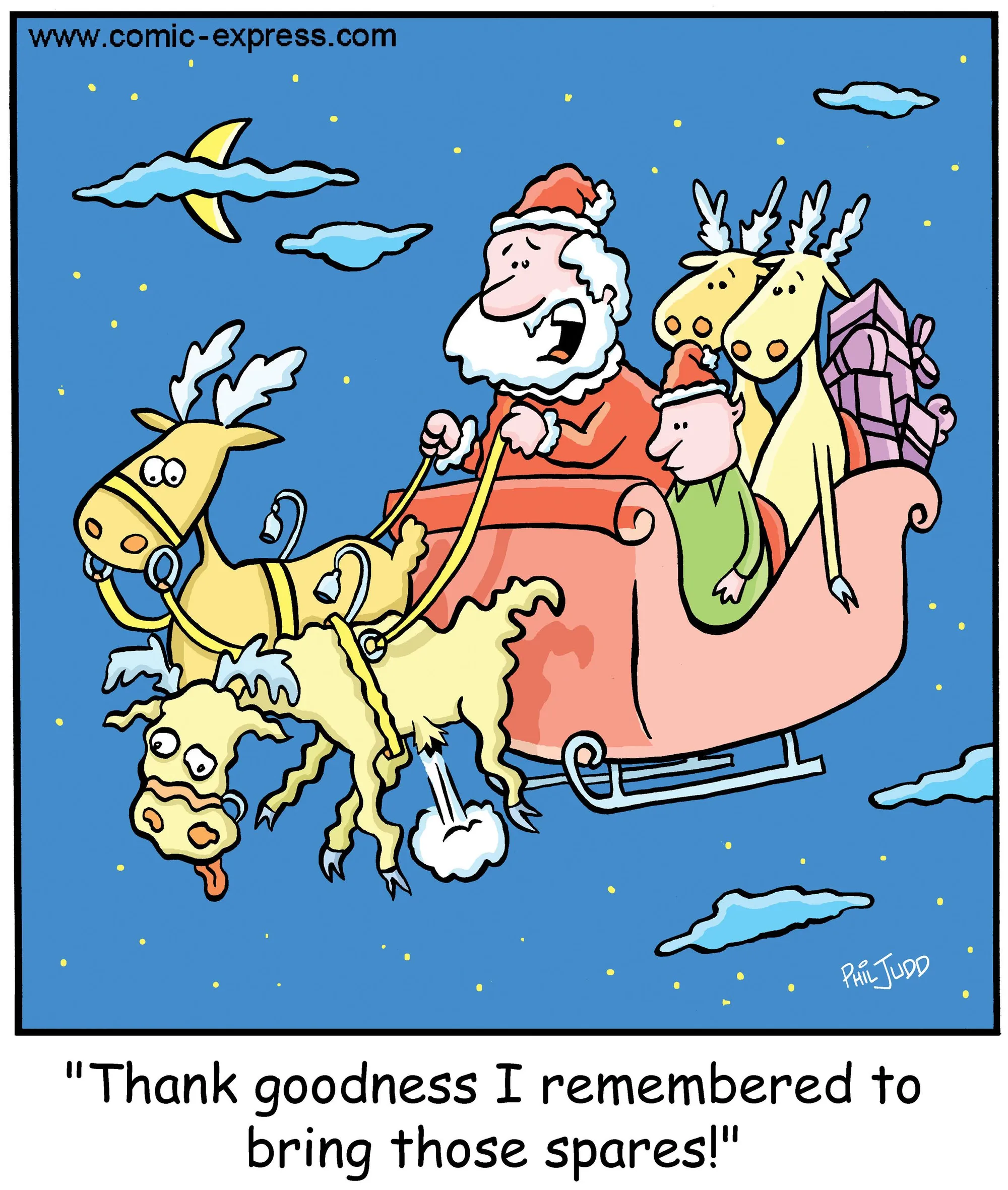 santa jokes - Funny Holiday Cartoon Images