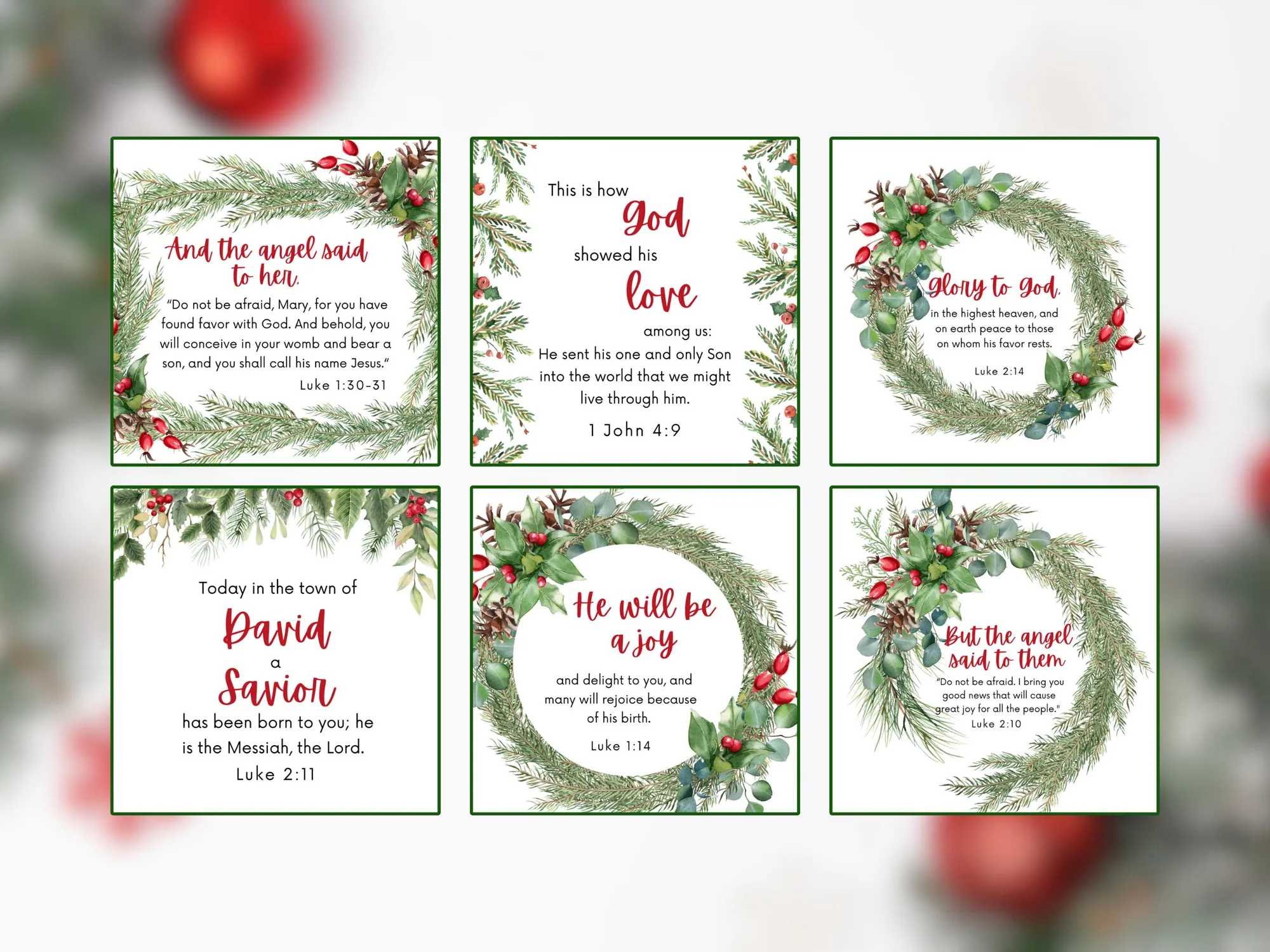 short christmas bible verses printable page 5