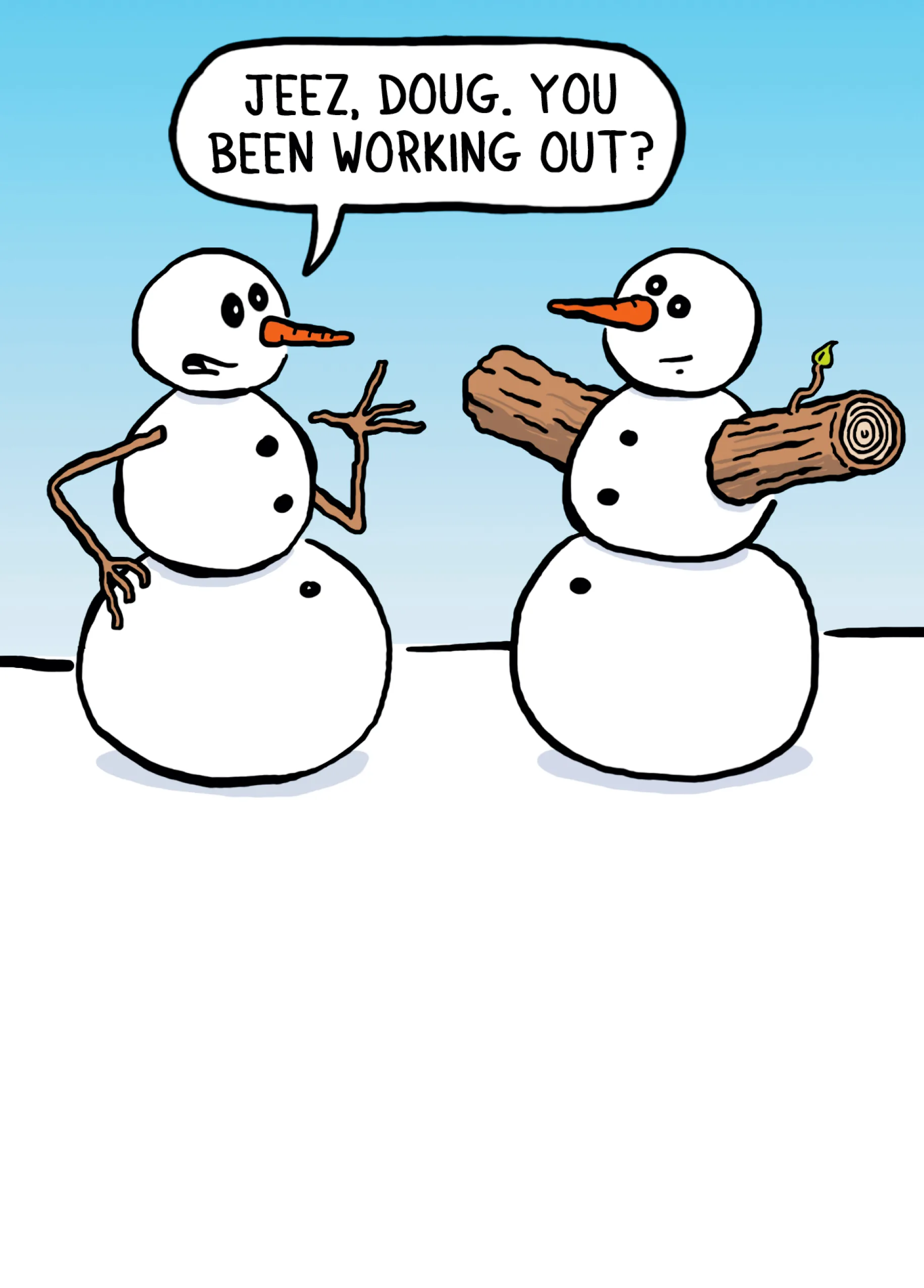 snowman jokes - Personalised Funny Snowmen Joke Christmas Card Hallmark