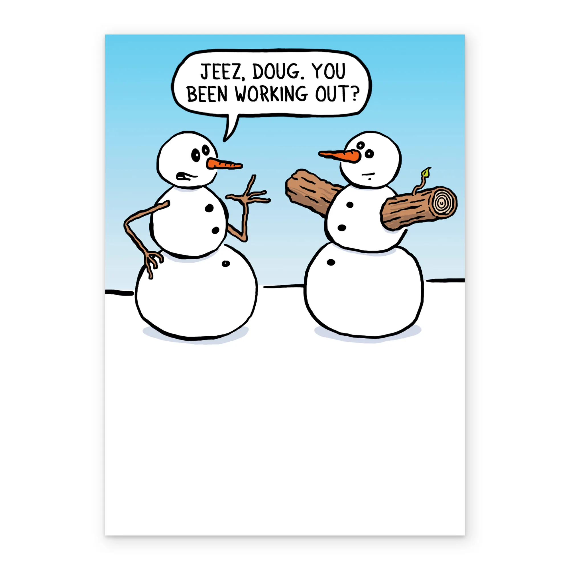 snowman jokes - Personalised Funny Snowmen Joke Christmas Card Hallmark