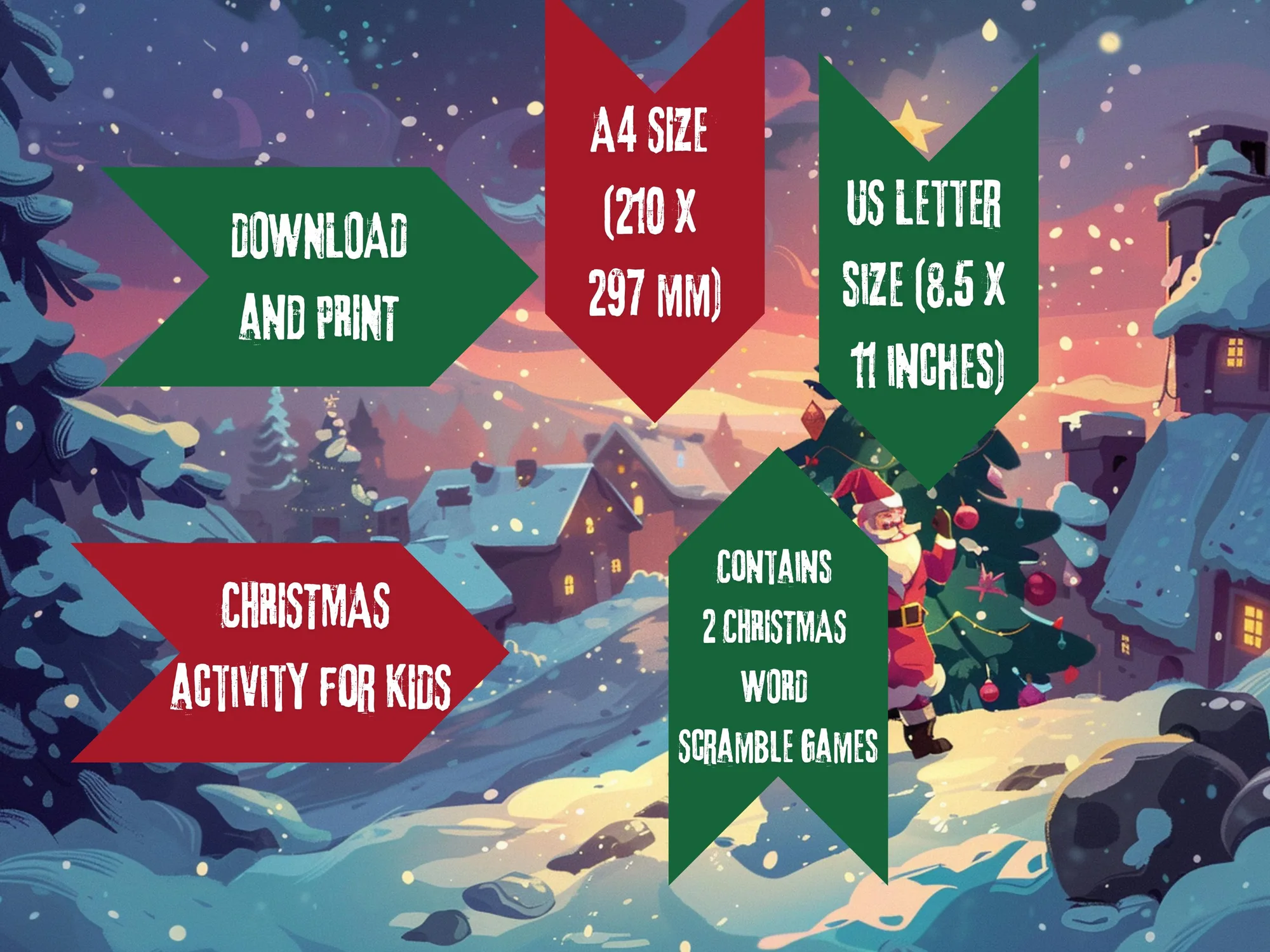 spelling for christmas printable page 5