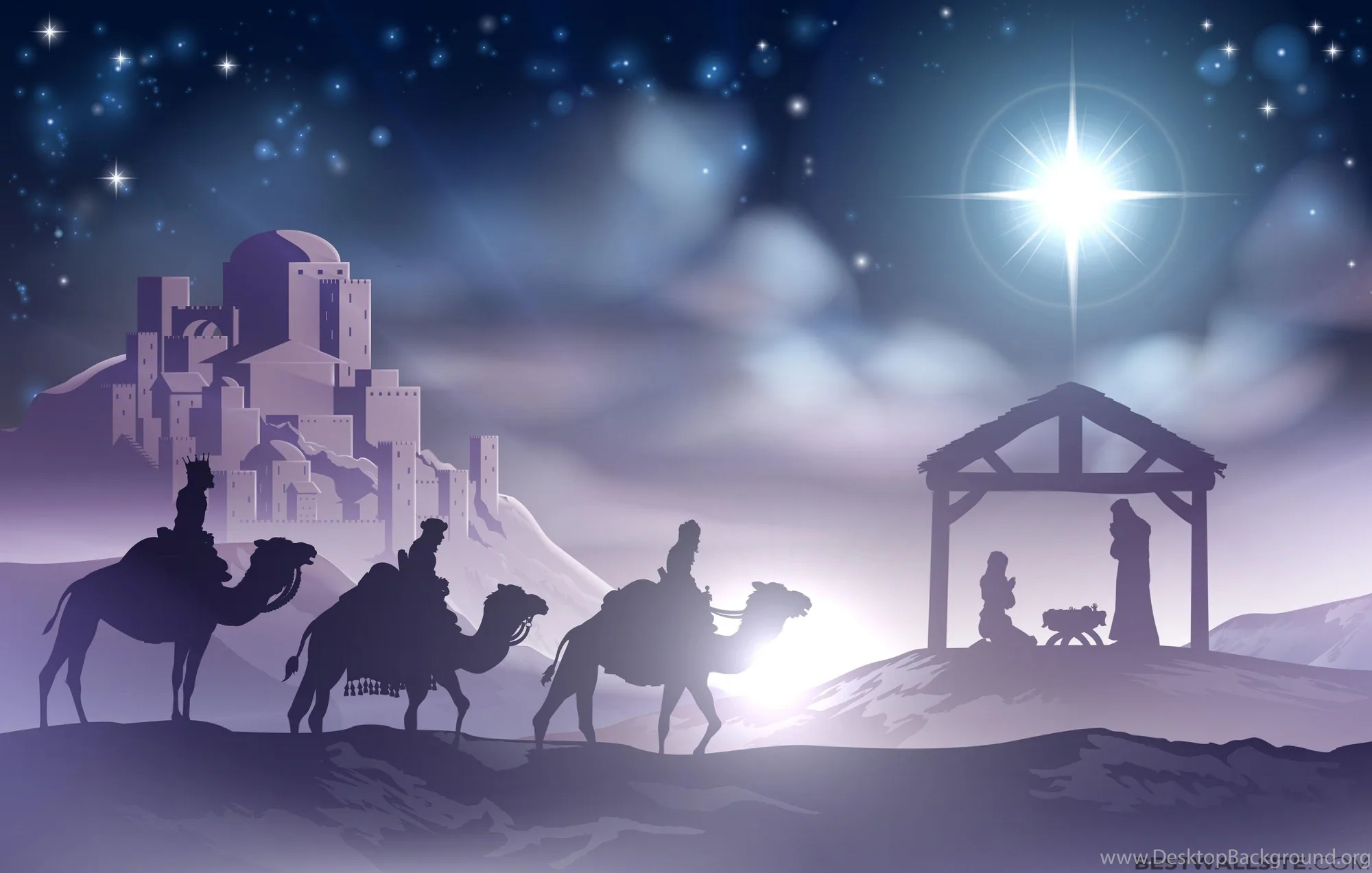 Desktop wallpapers with a nativity theme