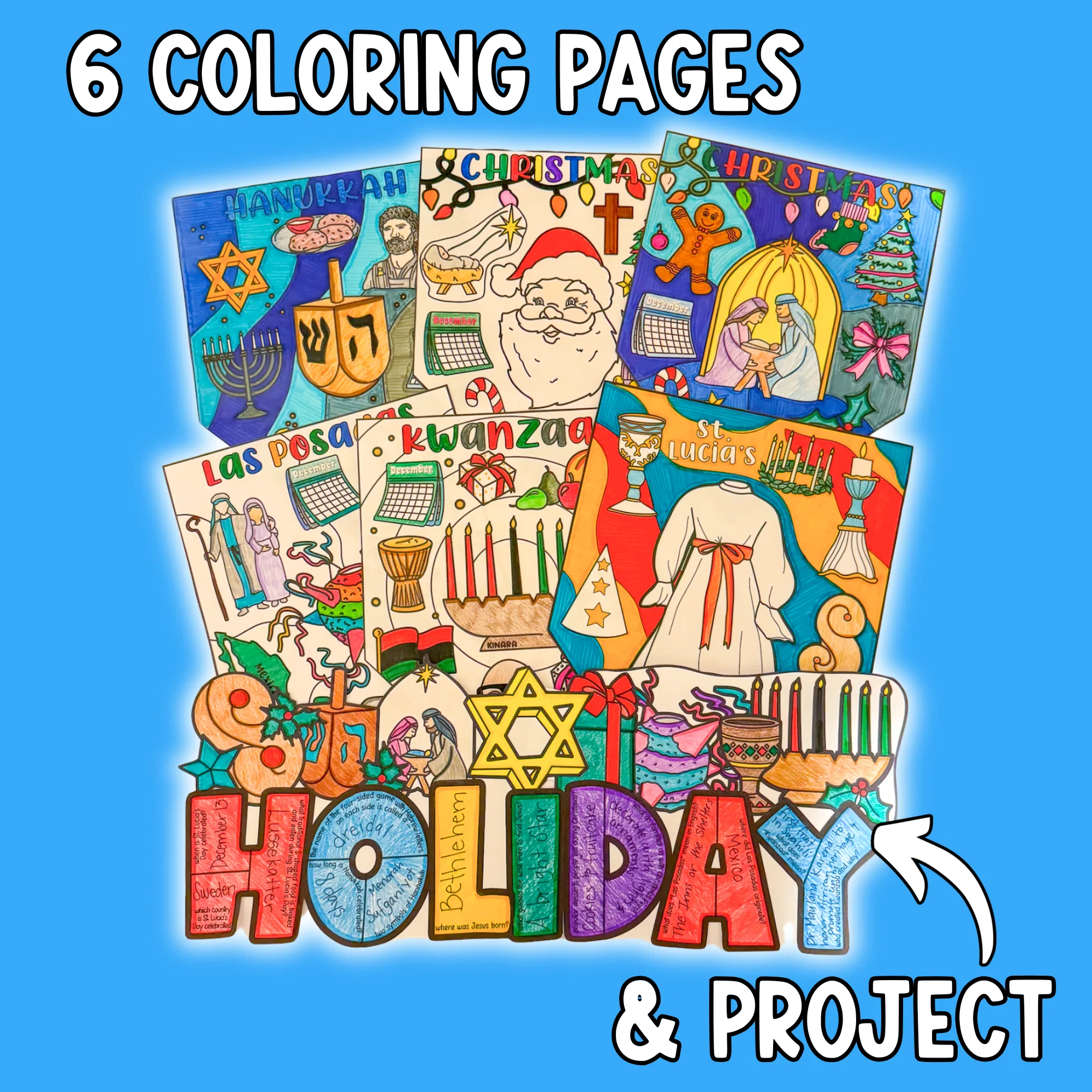 winter holiday bundle activities