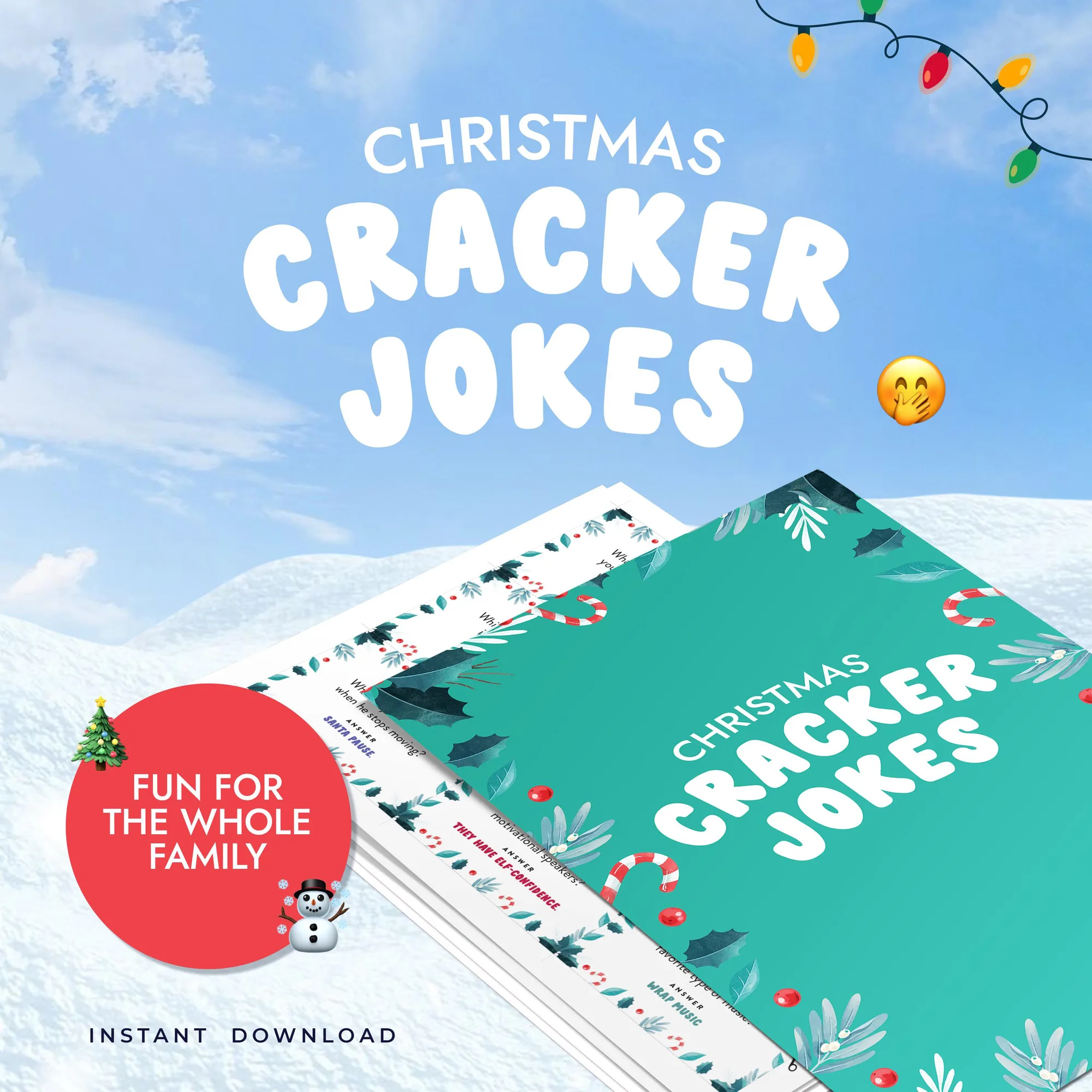 xmas day jokes printable page 1